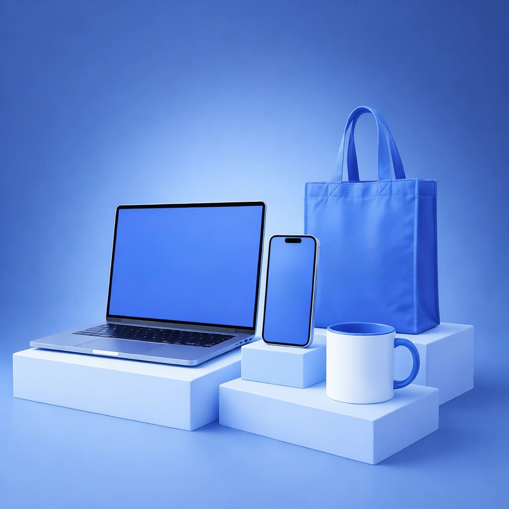 Mockaps - 3D mockup templates for packaging, products and branding