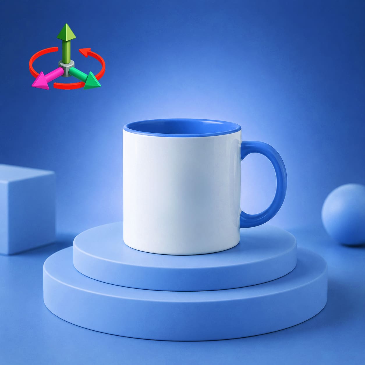 Real-time 3D mockup editor