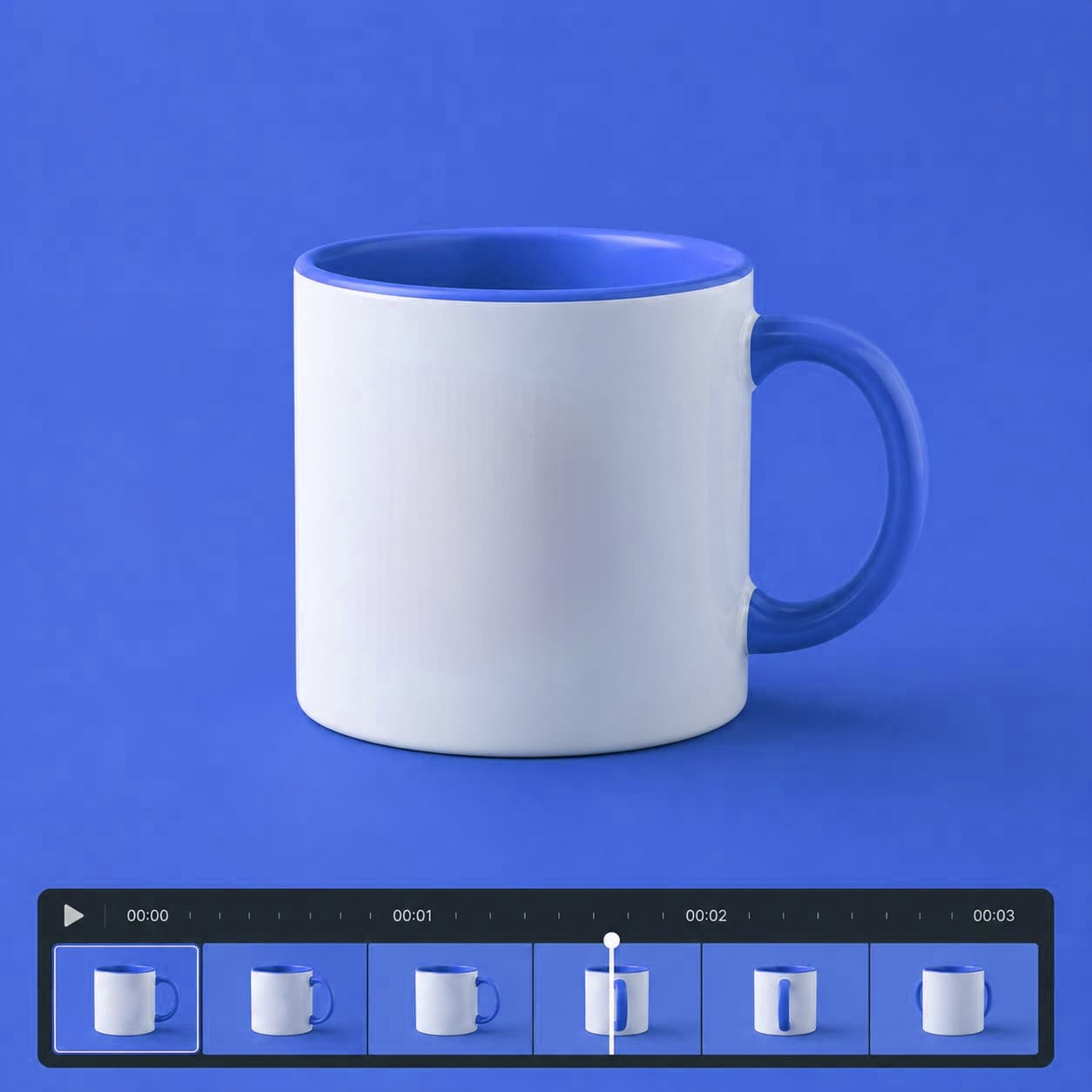 Video recording of 3D mockup rotation