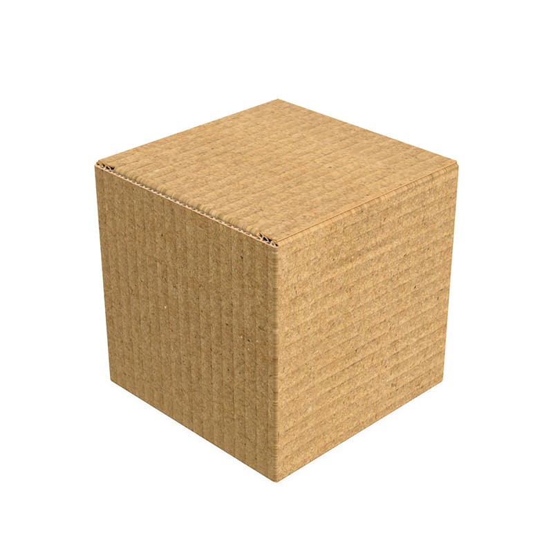 5.9x5.9 Cardboard Gift Box 3D Mockup
