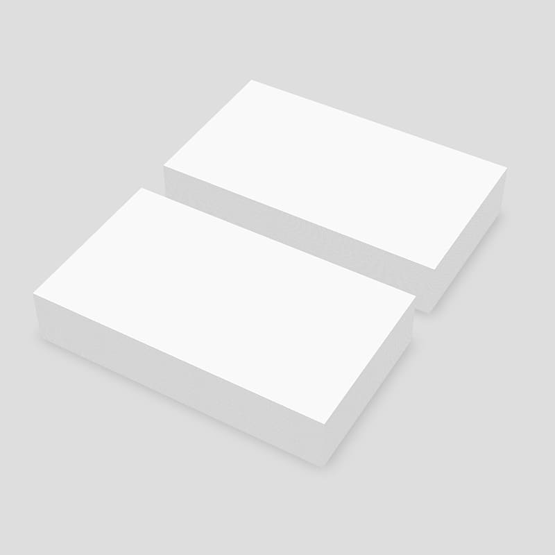 Front & Back Business Card Stack 3D Mockup