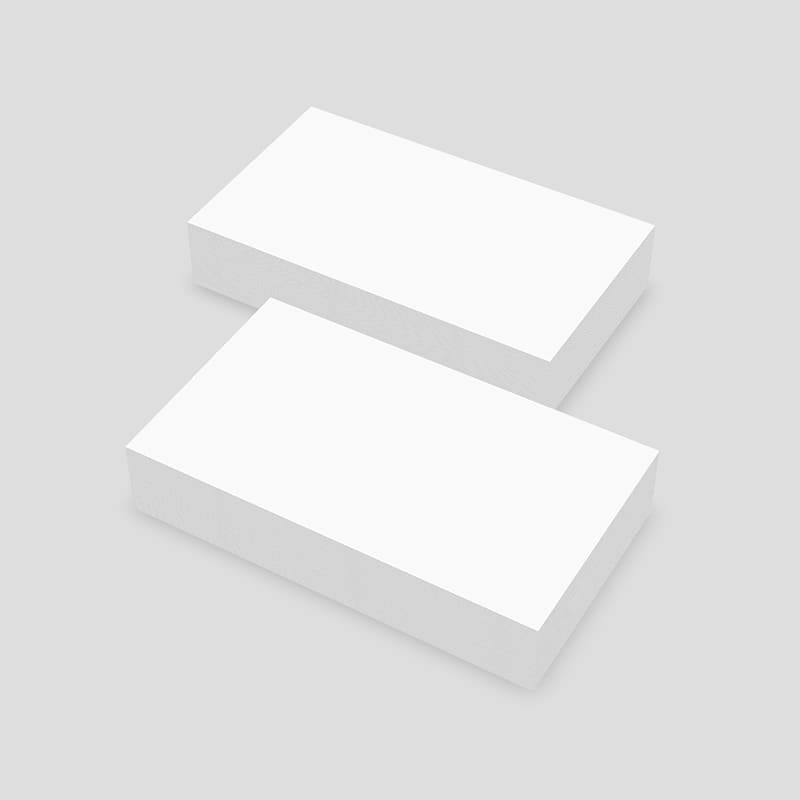 Stacks of 3.5" × 2" Business Cards 3D Mockup