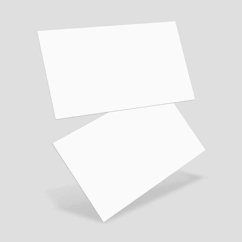 Hovering 3D Business Cards Mockup