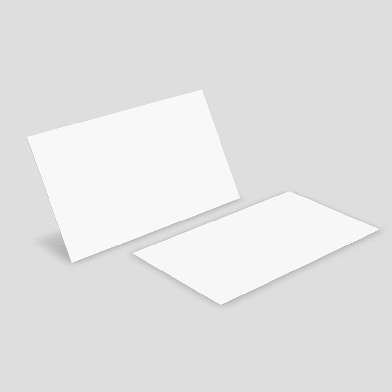 Front and Back 3.5" × 2" Business Card 3D Mockup