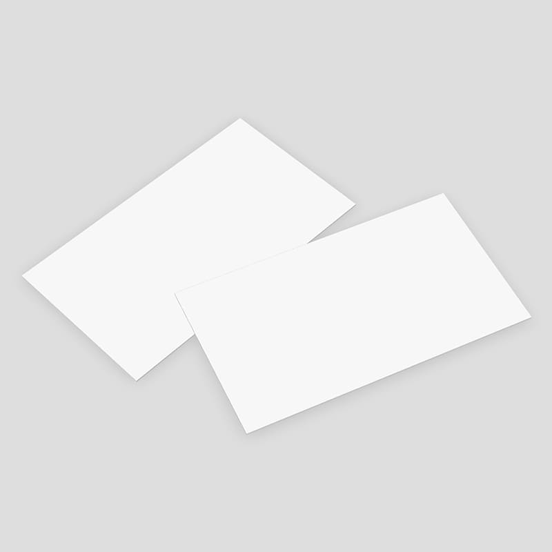 Two Business Cards 2" x 3.5" 3D Mockup Template
