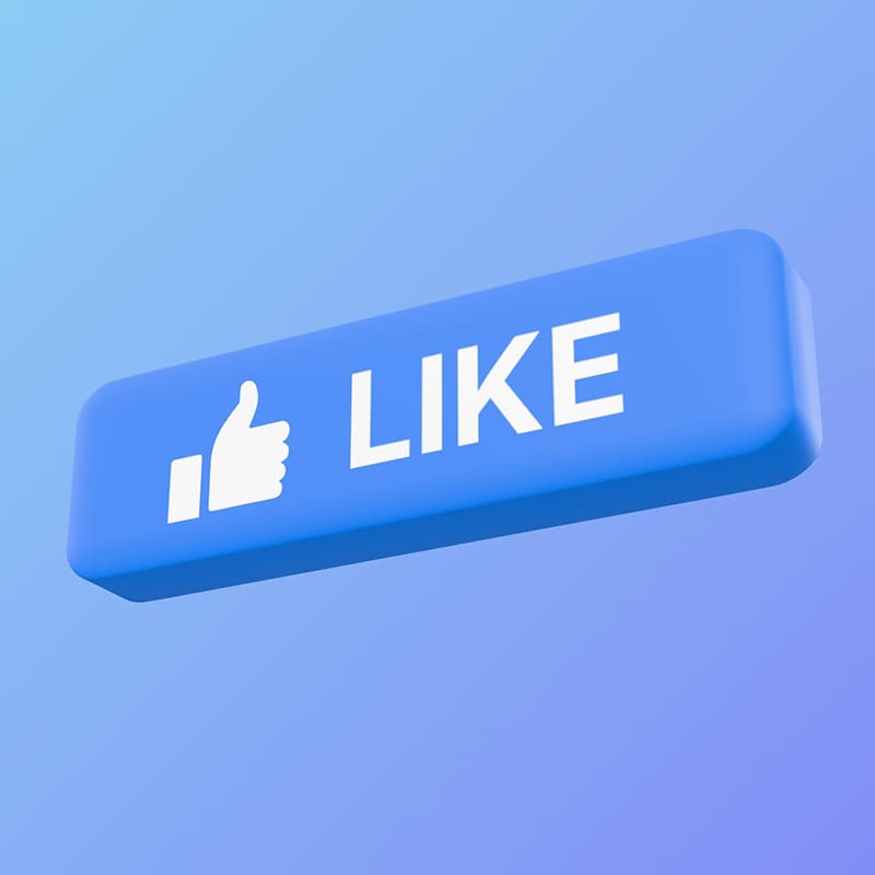 Like Button 3D Mockup Generator