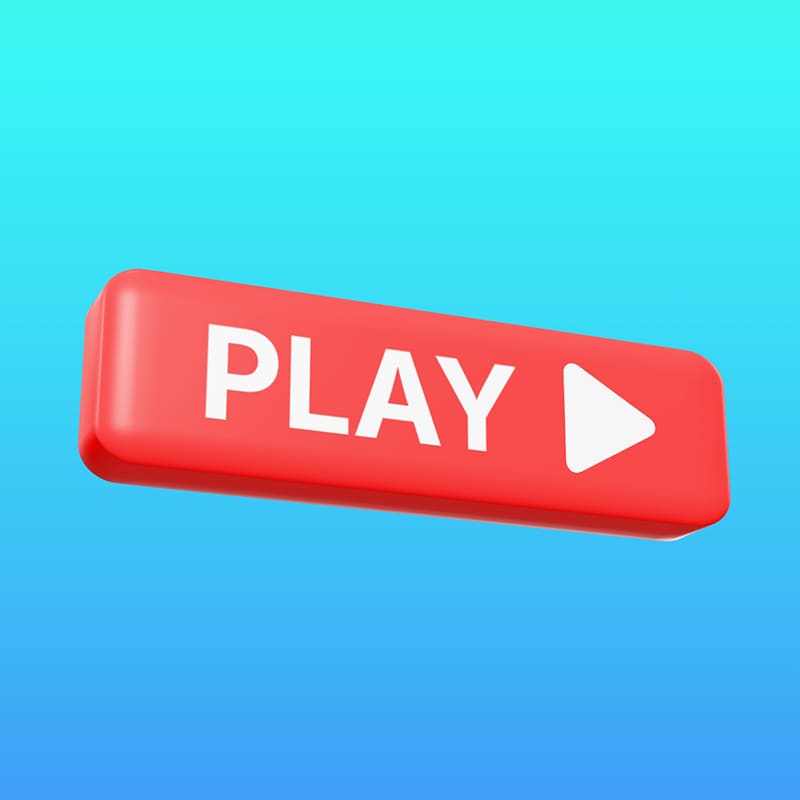 Play Button 3D Mockup Generator