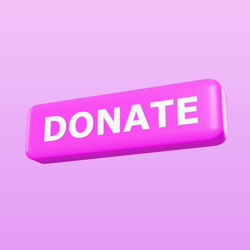 Donate Button 3D Mockup Template