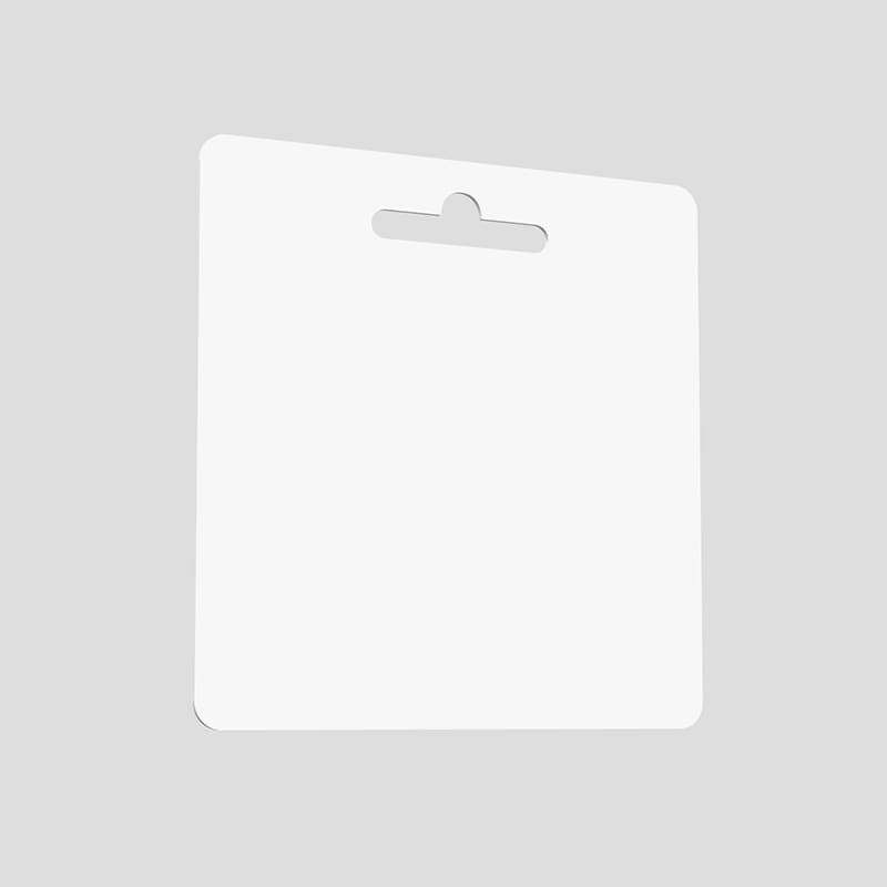 Square Gift Card Hang Tab 3D Mockup