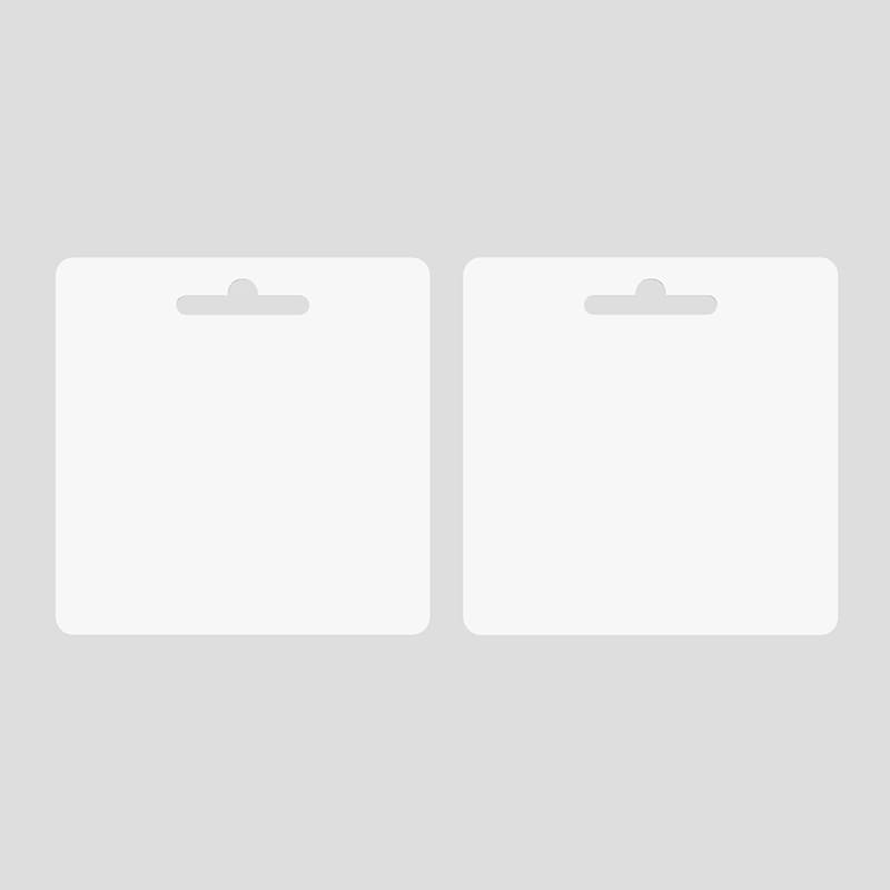 Front and Back Hanging Square Gift Card Mockup