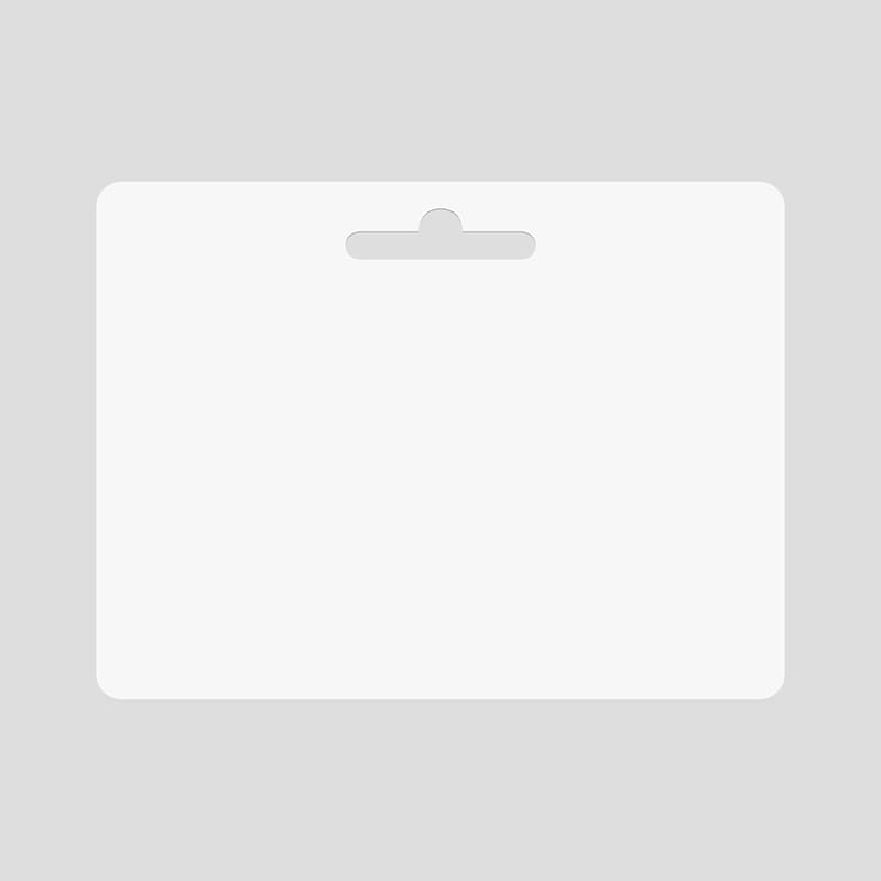 Landscape Gift Card with Hang Tab 3D Mockup