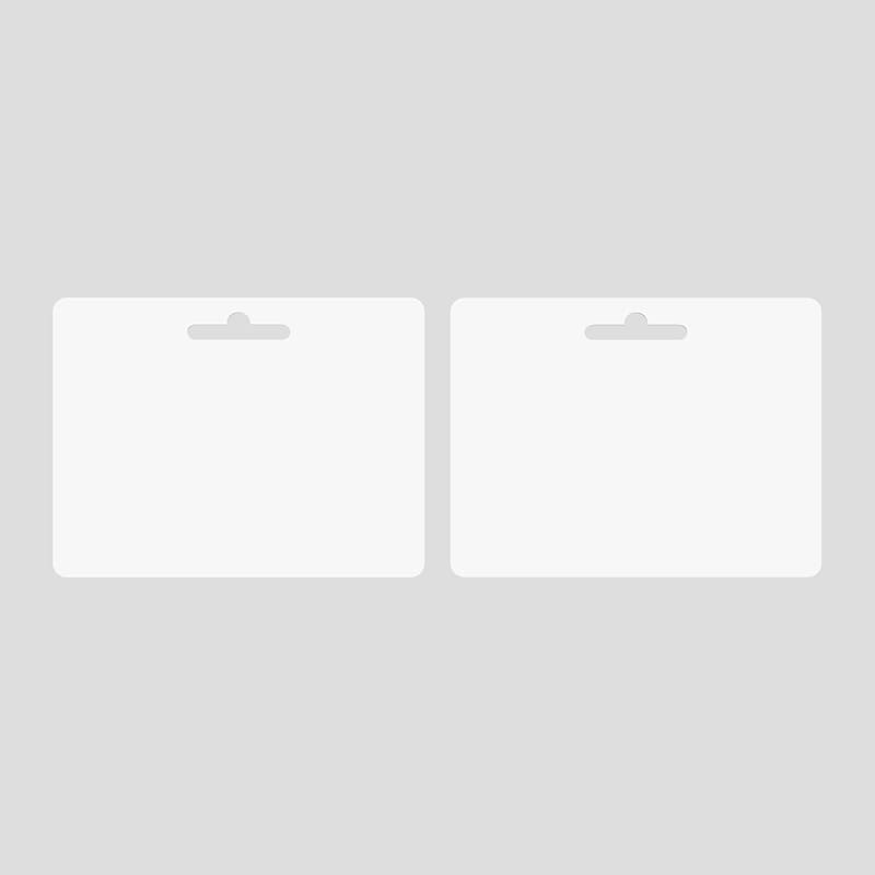 Landscape Hang Tab Card Card Front & Back 3D Mockup
