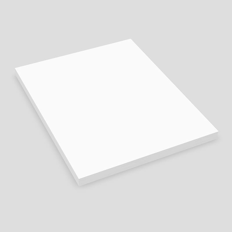 Stack of US Letter Papers 3D Mockup