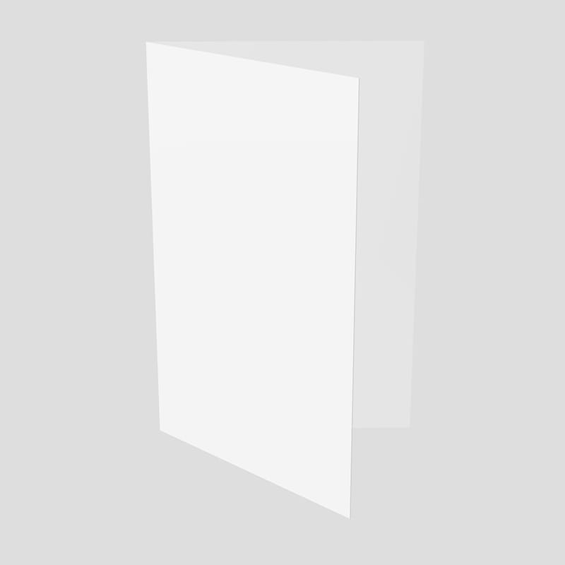 Half-Fold US Letter 8.5×11 Standing Brochure 3D Mockup