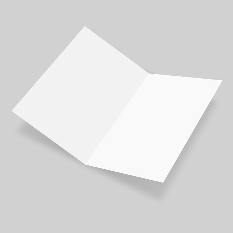 US Letter Open Fold 8.5x11 Brochure 3D Mockup