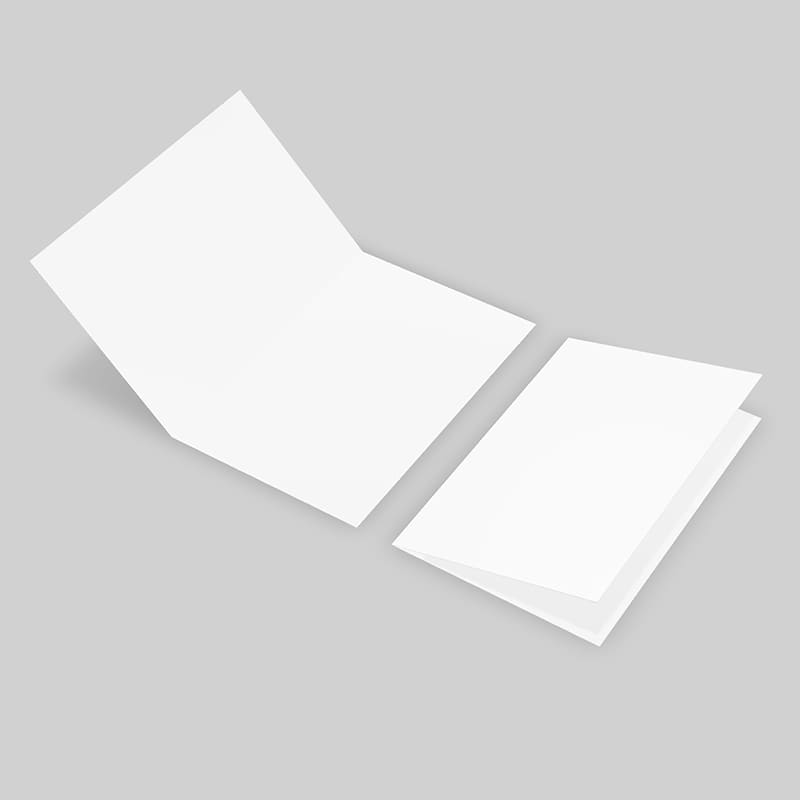 US Letter 8.5x11 Brochure 3D Mockup Open & Closed