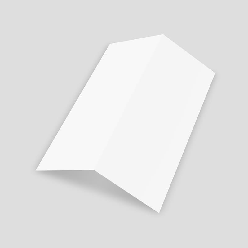Half-Fold US Letter Brochure 3D Mockup Cover View