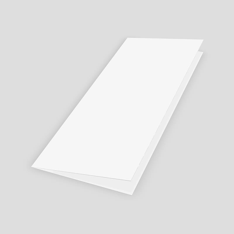Half-Fold  US Letter Brochure 3D Mockup Closed Cover View