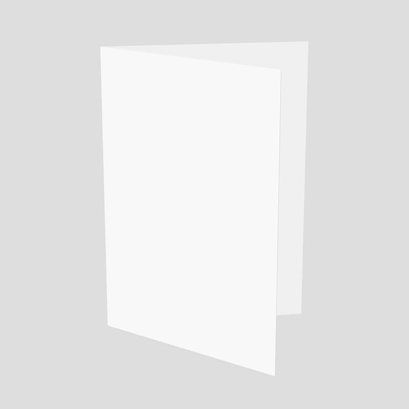 A7 Standing Greeting Card 5" × 7" Mockup 3D
