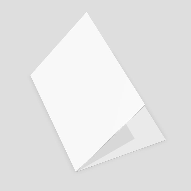 5×7 A7 Greeting Card 3D Mockup Cover View