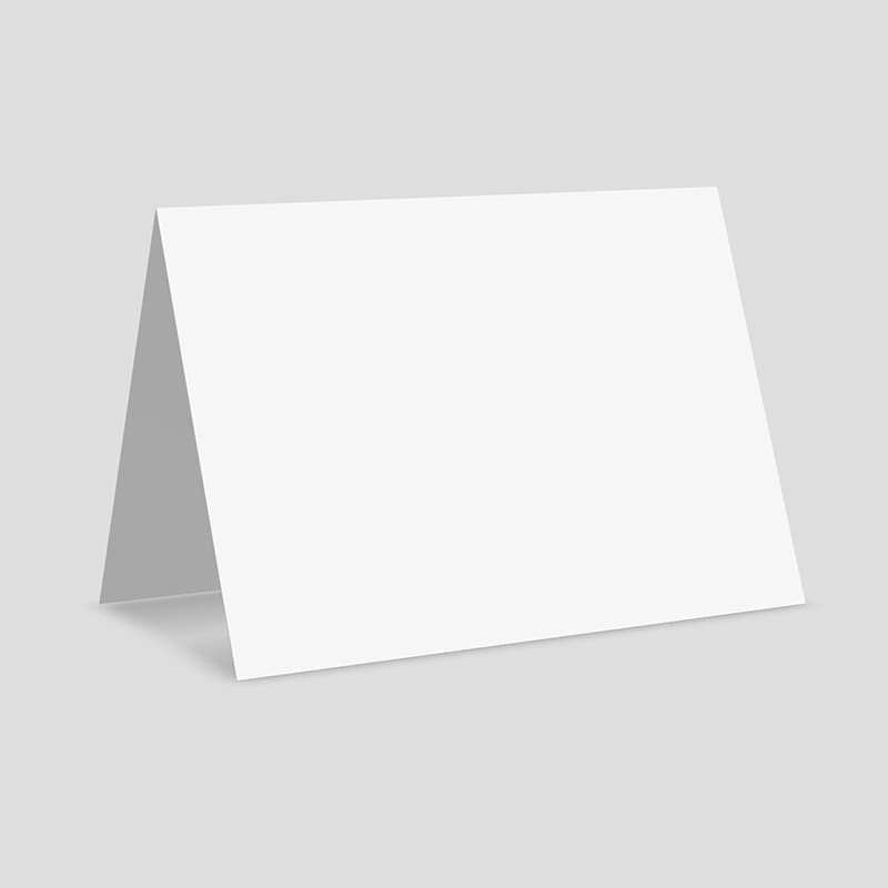 5×7 A7 Greeting Card 3D Mockup Standing Tent View