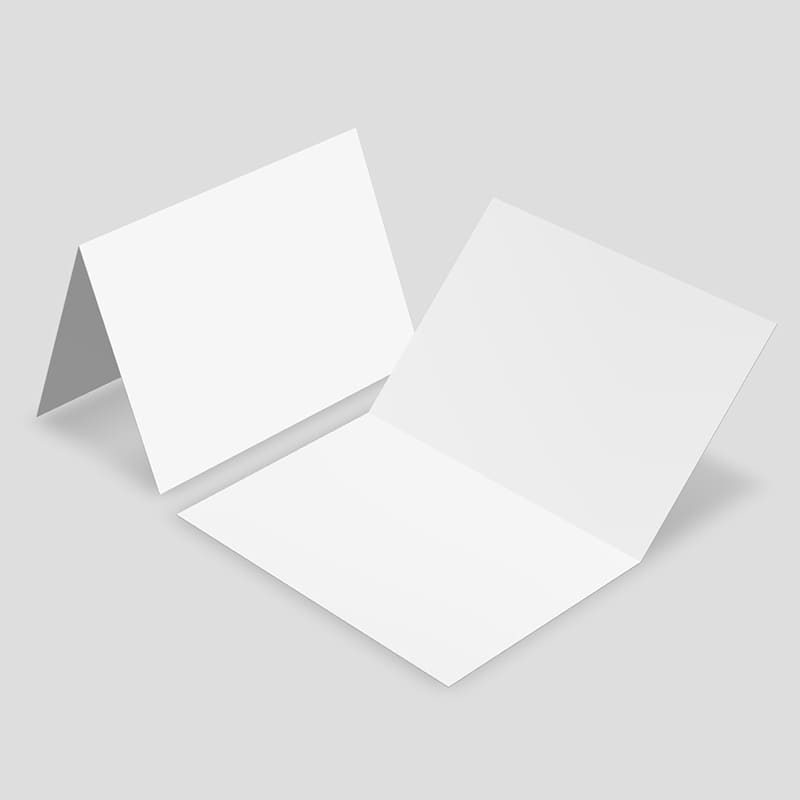 Cover & Inside View 5×7 A7 Greeting Card 3D Mockup