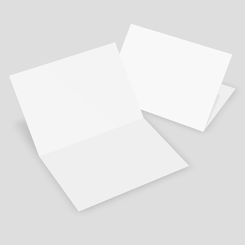 5×7 A7 Greeting Card 3D Mockup Inside & Cover View