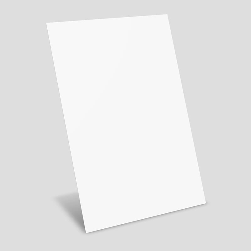Free 4" × 6" Vertical Standing Postcard 3D Mockup