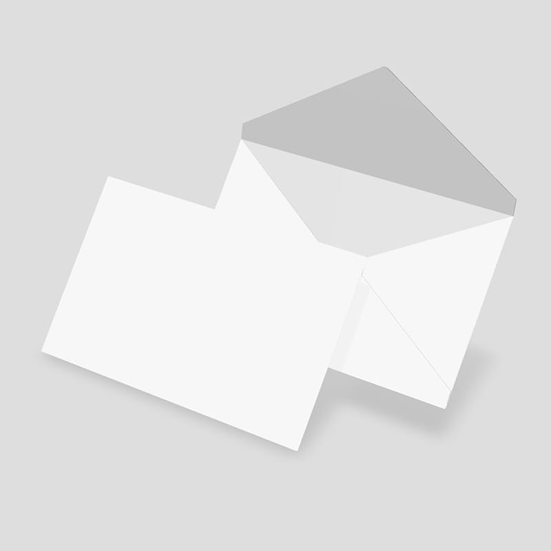 Floating Envelope Front & Back 3D Mockup