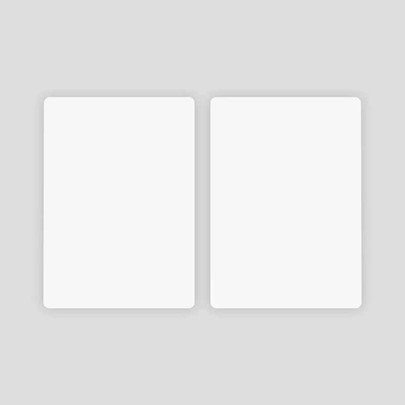 Standard Playing Card Front & Back 3D Mockup